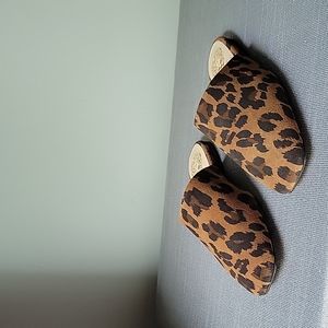 Vince Camuto Larsina Mule Nut/Leopard Size US 5.5